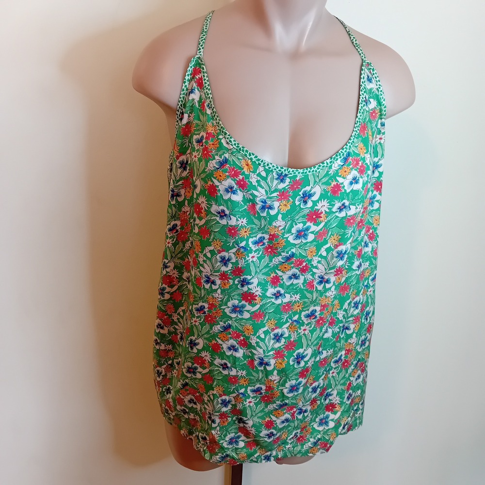 NWOT Plus Size Maison d'Hermine Floral Cottagecore Tank‎ Top Colorful Summer 26W - Picture 3 of 15